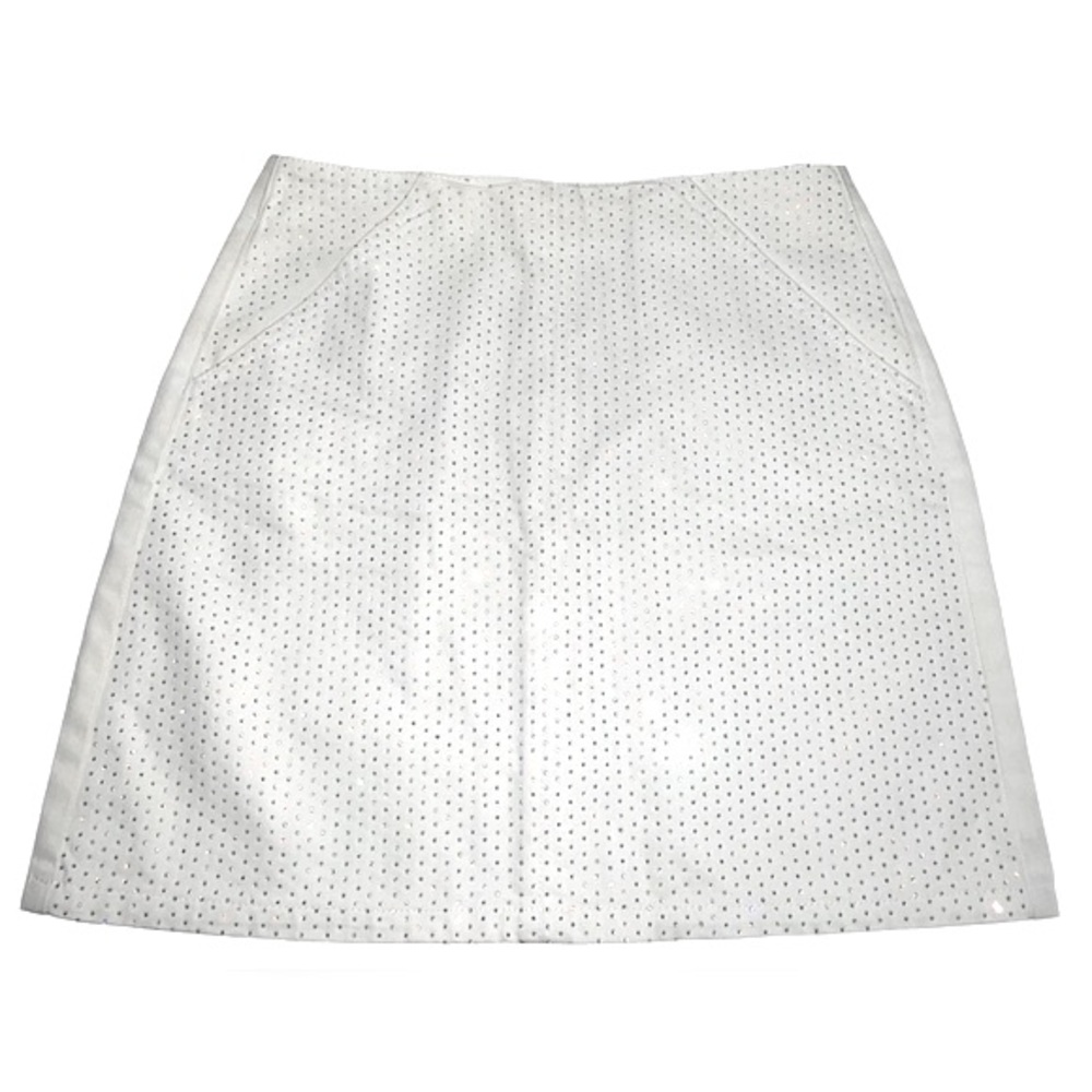 White bejeweled skirt